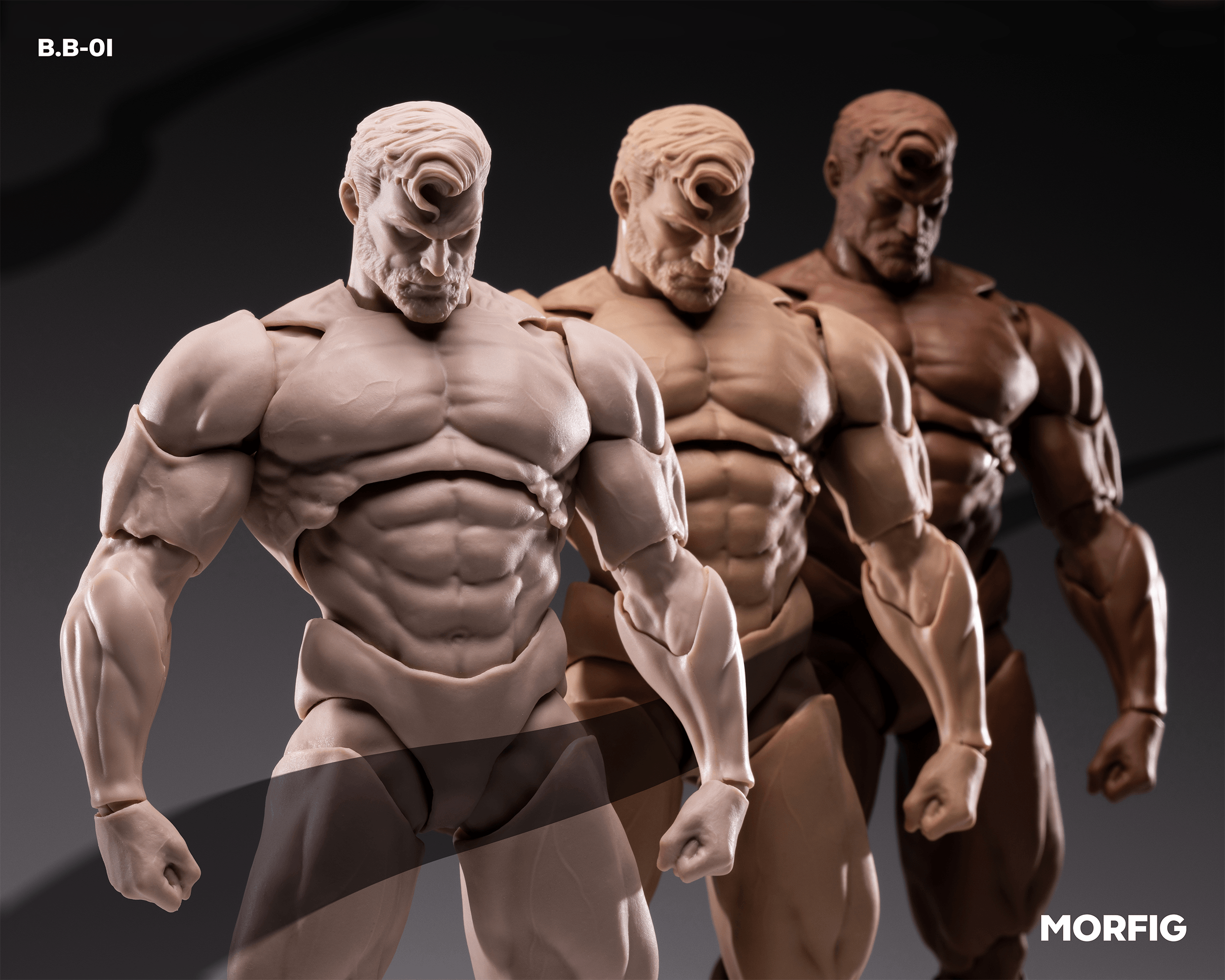 INART- Blank Male Body 1/12 Action Figure (Black) | 6972662531922