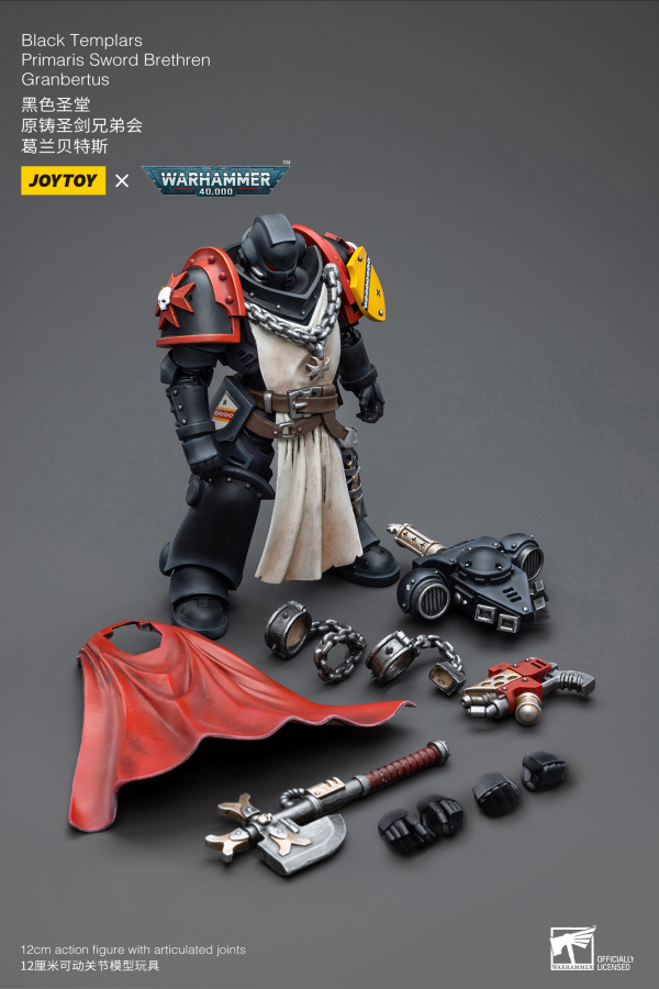 Joy Toy Black Templars Primaris Sword Brethren Granbertus(6973130373839)(6973130373839)