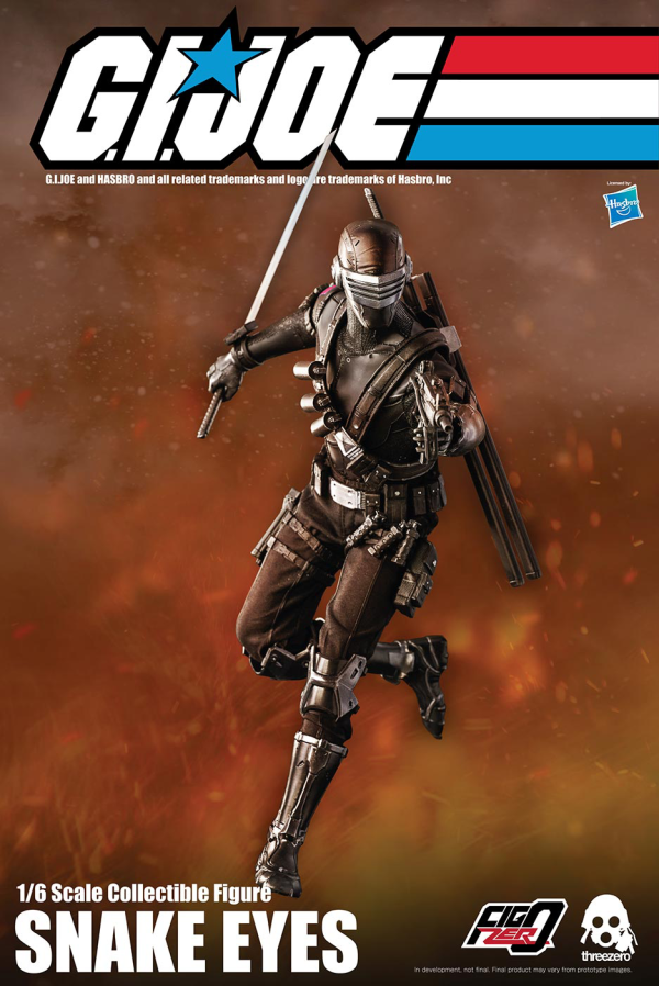 Three Zero G.I. Joe: A Real American Hero — 1/6 Snake Eyes | 4897056203327
