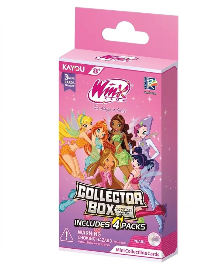 WINX CLUB MINI COLLECTIBLE CARDS COSTUME PARTY VOL 1 4PK COLLECTOR BOX MIDNIGHT SUN VERSION