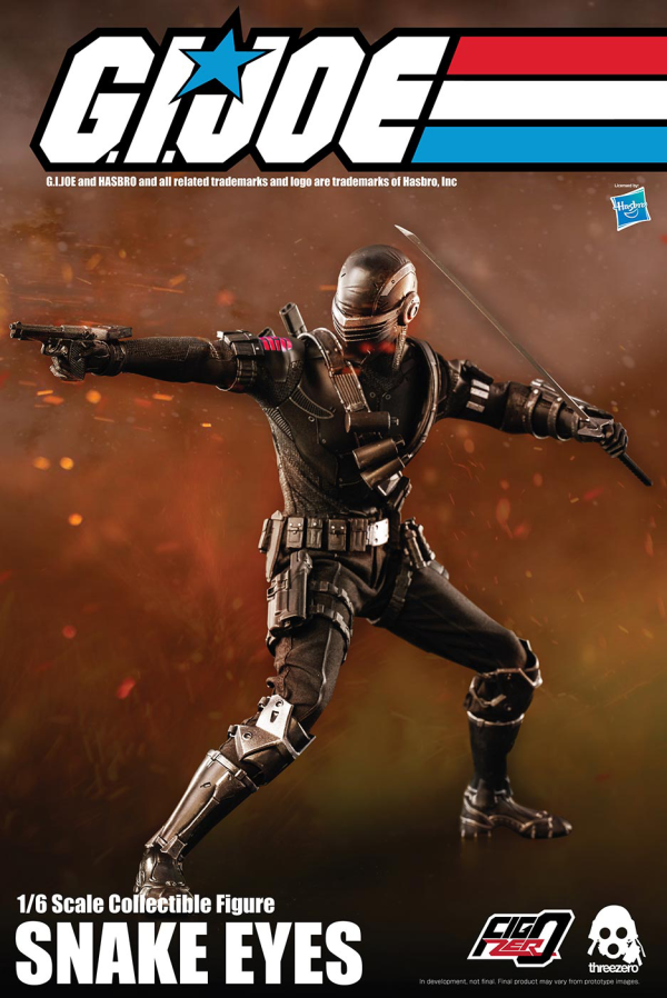 Three Zero G.I. Joe: A Real American Hero — 1/6 Snake Eyes | 4897056203327