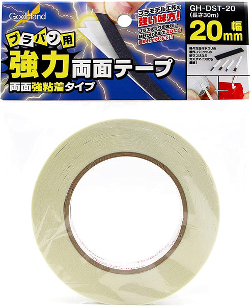 GodHand GodHand - Strong double sided tape width 20mm for plastic board