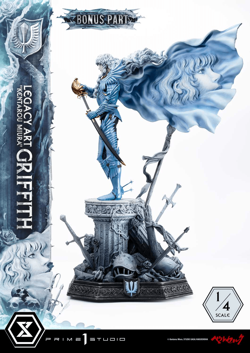 Legacy Art "Kentarou Miura" Berserk Griffith 1/4 Scale Bonus Version