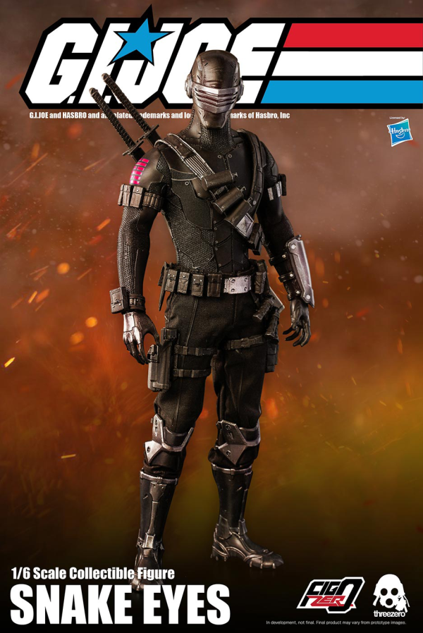 Three Zero G.I. Joe: A Real American Hero — 1/6 Snake Eyes | 4897056203327