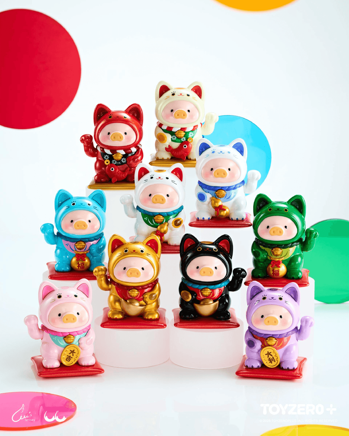 LuLu the Piggy - LUcky Cat Series (Blind Box) (Box of 8)