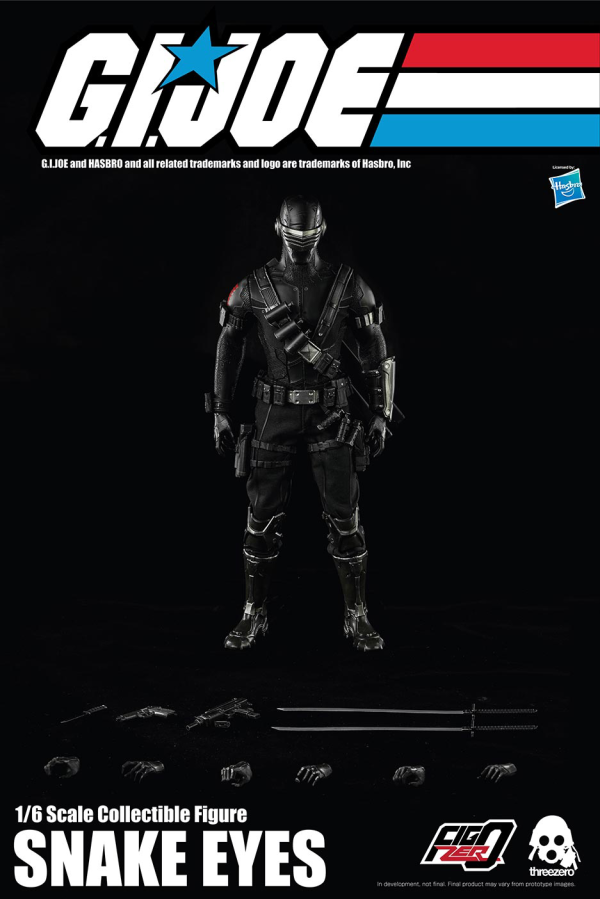 Three Zero G.I. Joe: A Real American Hero — 1/6 Snake Eyes | 4897056203327