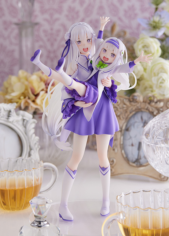 SEGA Re:ZERO -Starting Life in Another World- Figure Emilia & Childhood Emilia(4580779515067)(4580779515067)