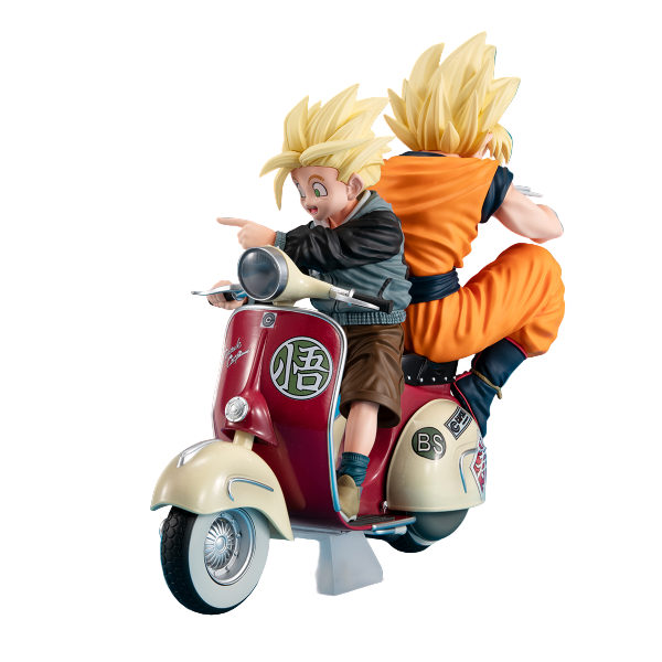 DESKTOP REAL McCOY EX Dragon Ball Z Super Saiyan Son Goku & Super Saiyan Son Gohan＆Mortorbike | 4535123842139
