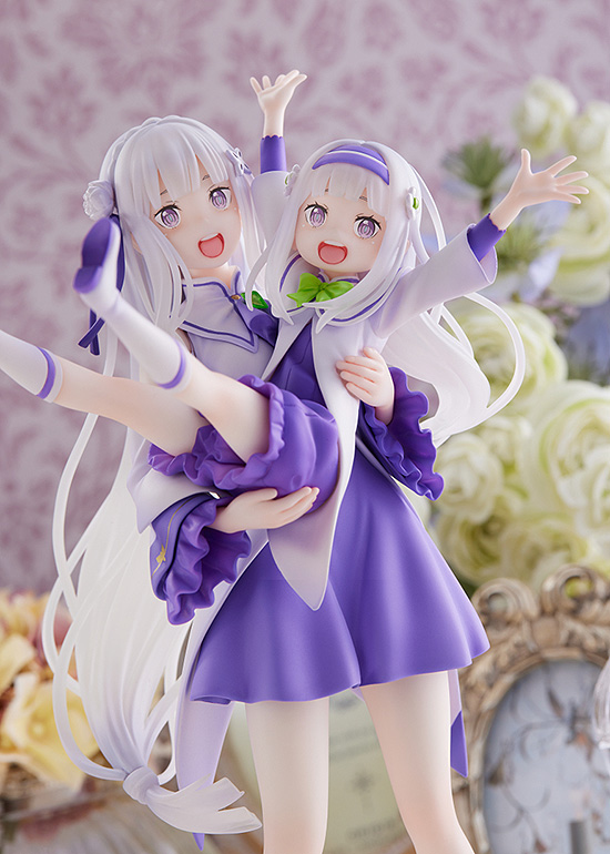 SEGA Re:ZERO -Starting Life in Another World- Figure Emilia & Childhood Emilia(4580779515067)(4580779515067)