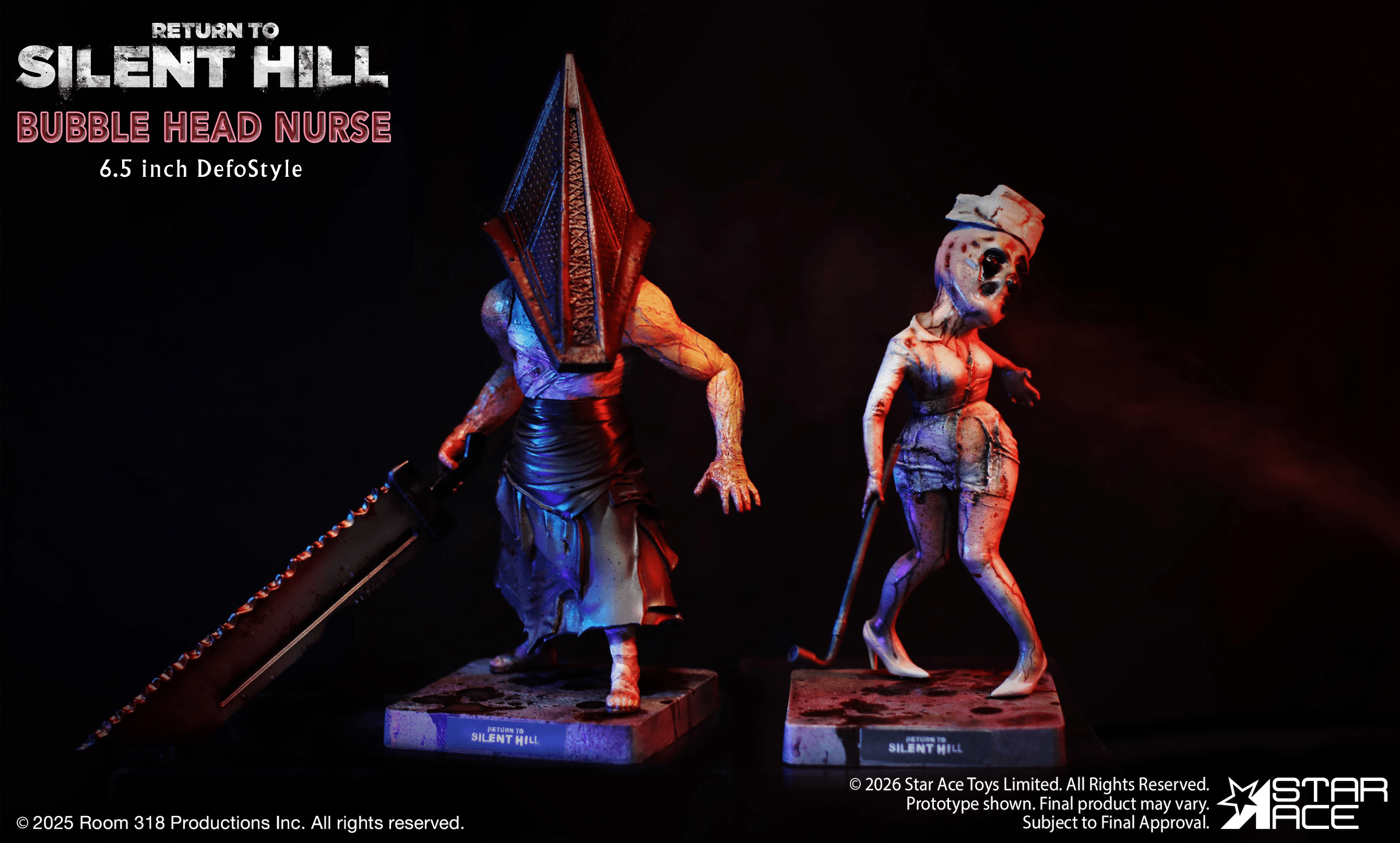Return to Silent Hill – Pyramid Head & Bubble Head Nurse DefoStyle Figure (Twin Pack)