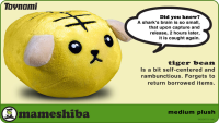 Toynami Mameshiba Medium Plush - Tiger Bean | 816355009458