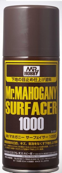 Mr Hobby Mr Mahogany Surfacer Spray 1000 | 4973028927962