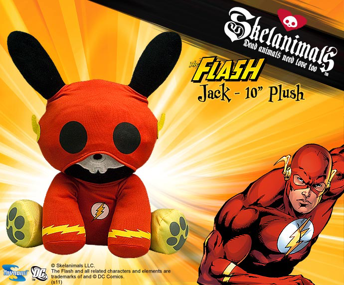 Skelanimals DC Plush 10 Inch - Flash Jack | 0816355008550