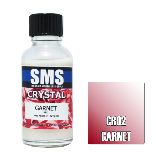 The Scale Modellers Supply (SMS) Crystal GARNET 30ml(707959821808)(707959821808)