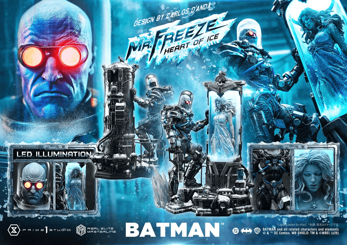 Real Elite Masterline Batman (Comics) Mr. Freeze Heart of Ice (Design by Carlos D'Anda)