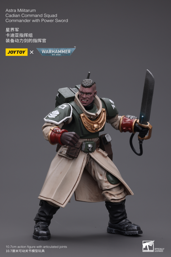 Joy Toy Astra Militarum Cadian Command Squad Commander with Power Sword(6973130377905)(6973130377905)