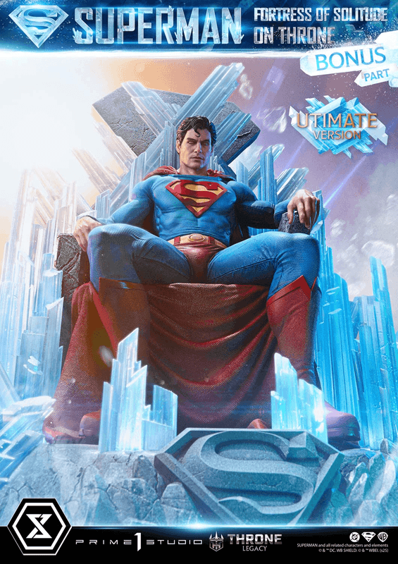 Prime 1 Studio Throne Legacy Superman (Comics) Superman Fortress of Solitude on Throne (Design by Gabriele Dell'Otto) Ultimate Bonus Version | 4582647122162