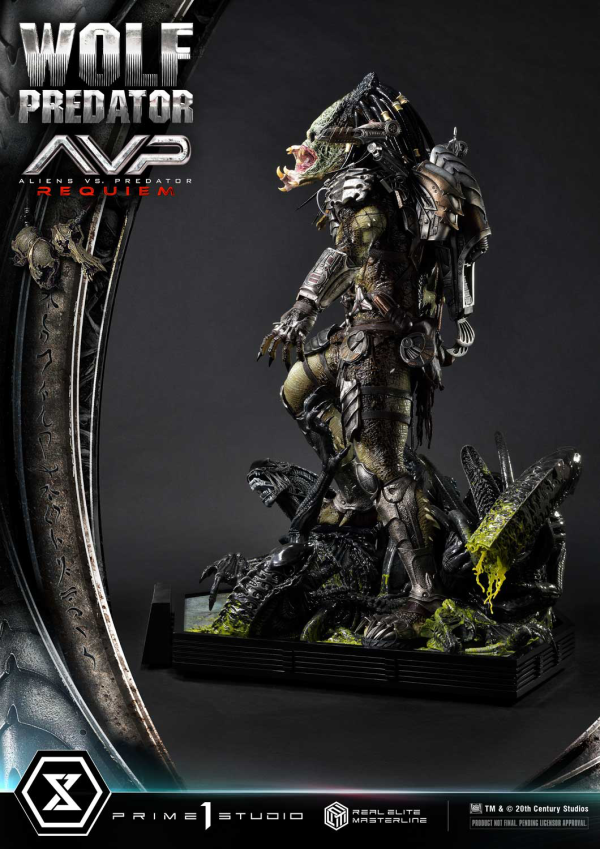 Prime 1 Studio Real Elite Masterline Aliens vs. Predator: Requiem Wolf Predator DX Bonus Version | 4582647121646