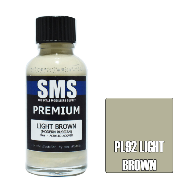 The Scale Modellers Supply (SMS) Premium LIGHT BROWN (MODERN RUSSIAN) 30ml | 707959822492