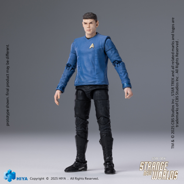 HIYA TOYS Exquisite Mini Series 1/18 Scale 4 Inch STAR TREK Strange New Worlds Spock Action Figure(6957534204357)(6957534204357)