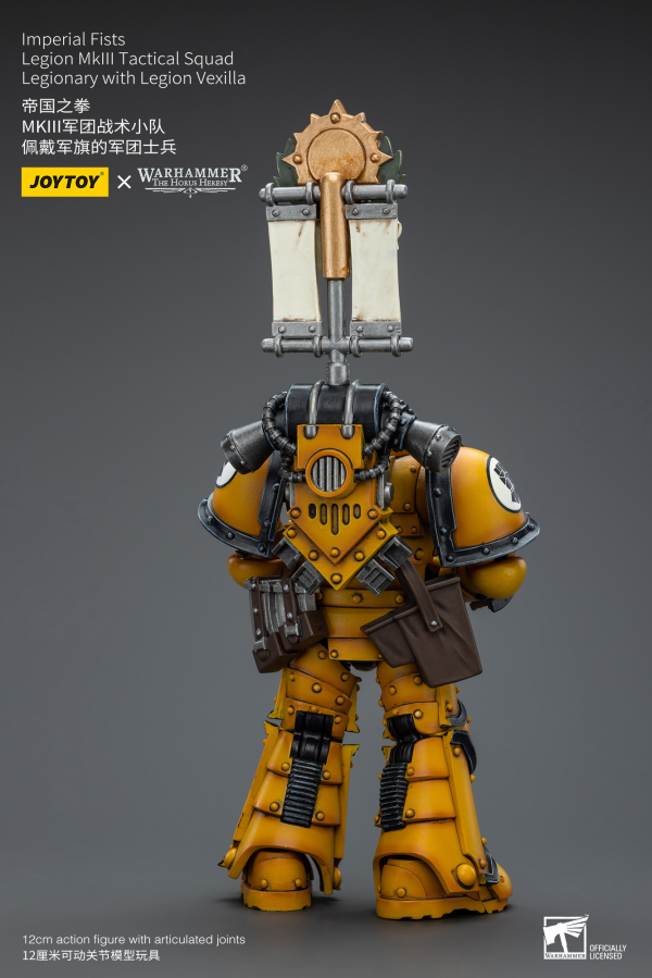 Joy Toy Imperial Fists   Legion MkIII Tactical Squad Legionary with Legion Vexilla(6973130379053)(6973130379053)