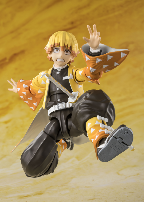 TAMASHII NATIONS Zenitsu Agatsuma "Demon Slayer: Kimetsu no Yaiba", TAMASHII NATIONS S.H.Figuarts | 4573102673619