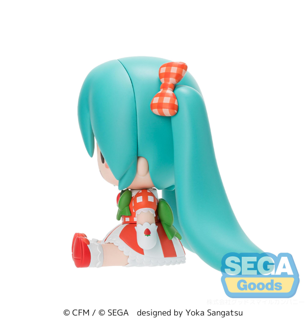 SEGA fuwa petit Hatsune Miku x Love and Berry Dress Up and Dance! Chibi Figure Lovely Strawberry(4582733440910)(4582733440910)