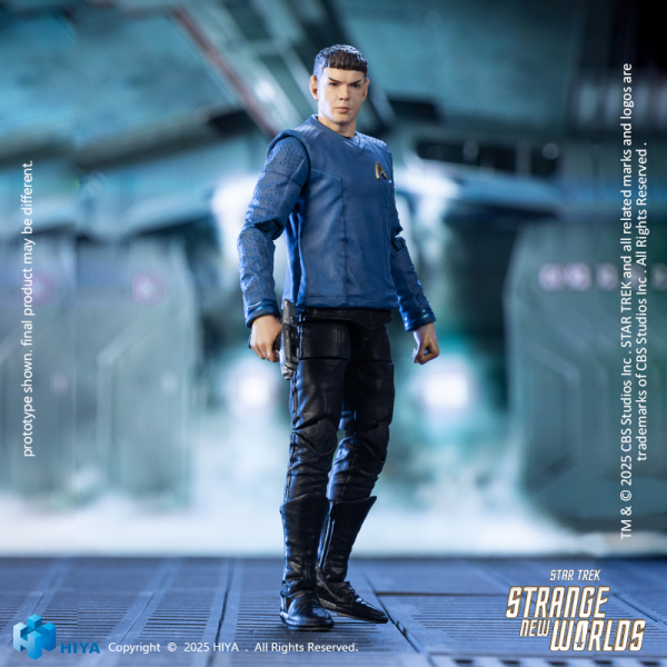 HIYA TOYS Exquisite Mini Series 1/18 Scale 4 Inch STAR TREK Strange New Worlds Spock Action Figure(6957534204357)(6957534204357)