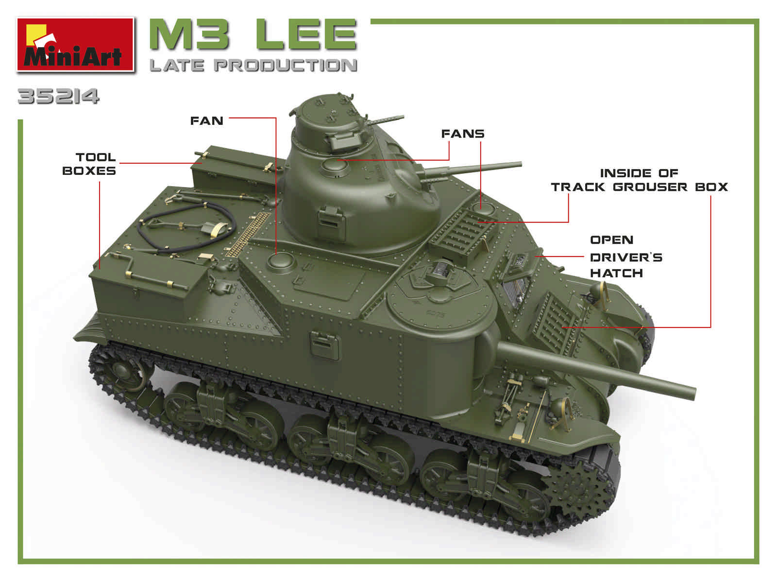 MiniArt 1/35 M3 Lee Late Production | 4820183312273