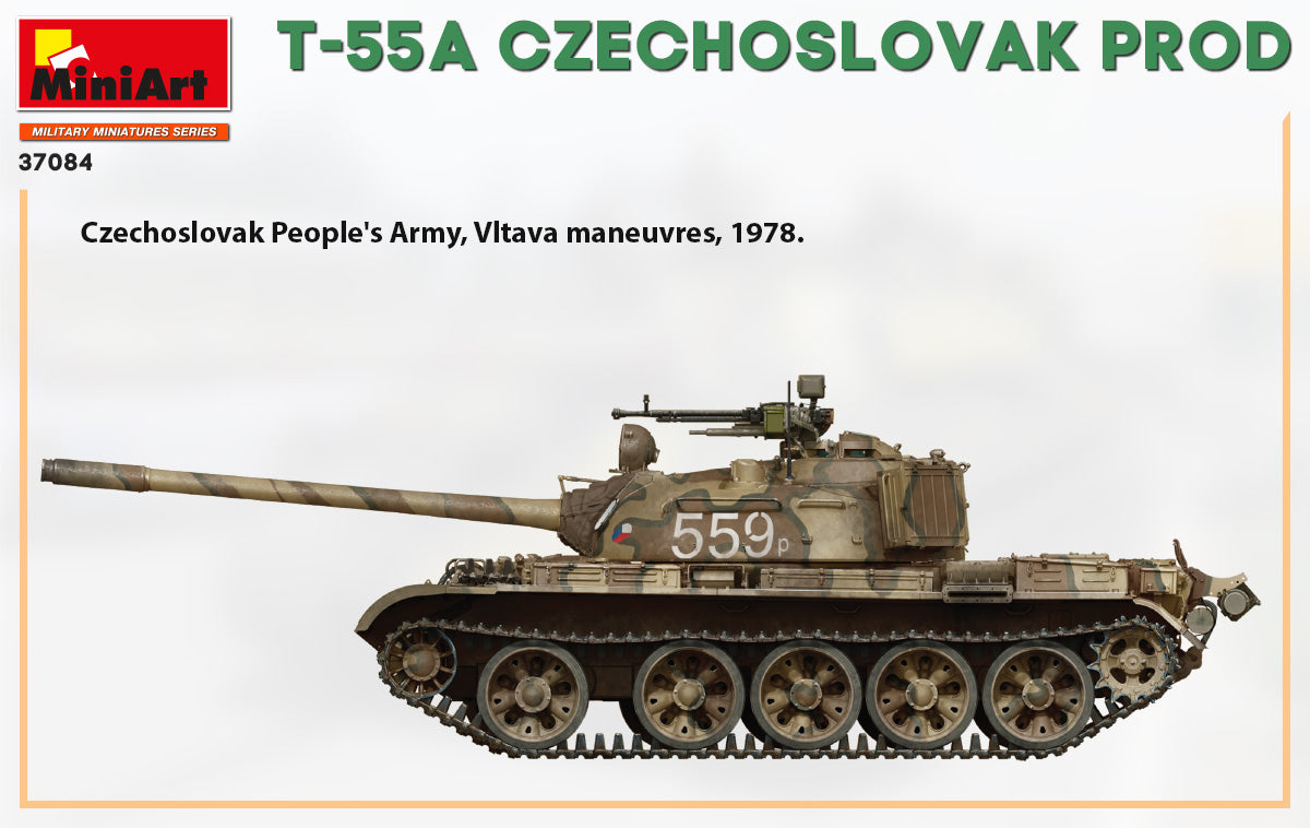 MiniArt 1/35 T-55A Czechoslovak Prod. Tank | 4820183313195