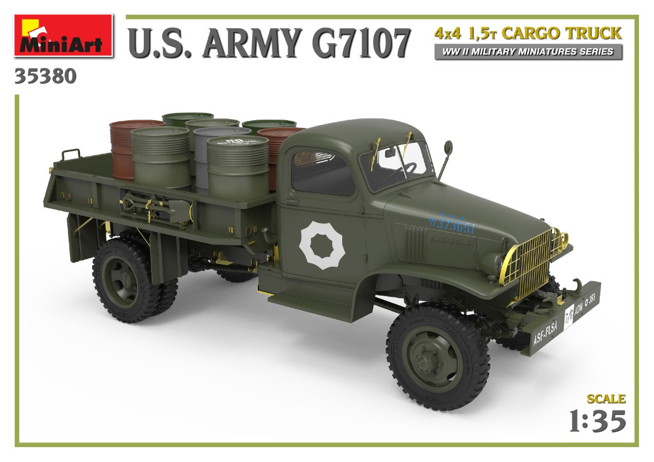 MiniArt 1/35 U.S. Army G7107 4X4 1,5t Cargo Truck | 4820183314260