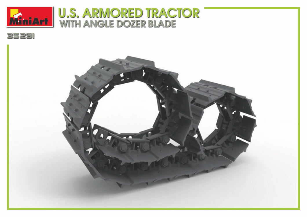 MiniArt 1/35 U.S. Armored Tractor w/ Angle Dozer Blade | 4820183312945