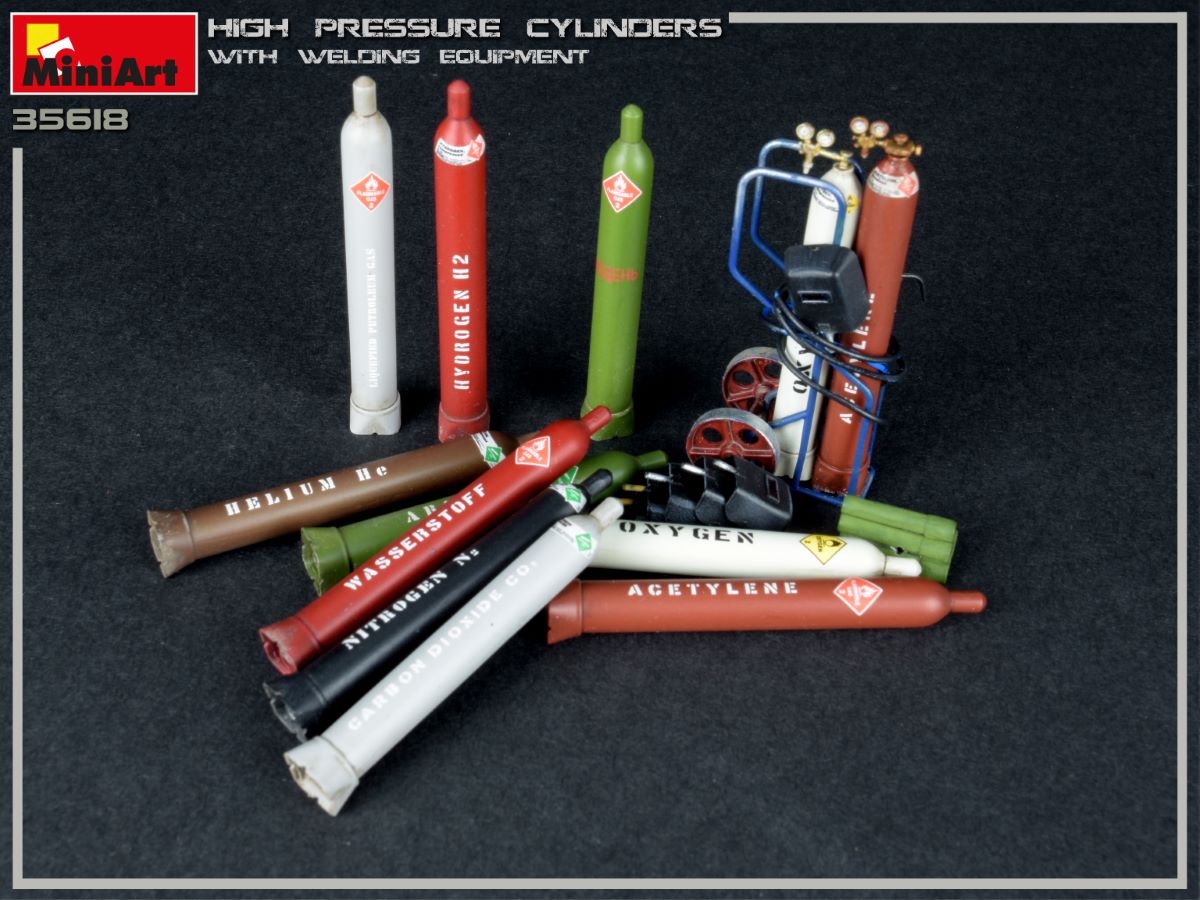 MiniArt High Pressure Cylinders w/ Welding Equipment | 4820183312907