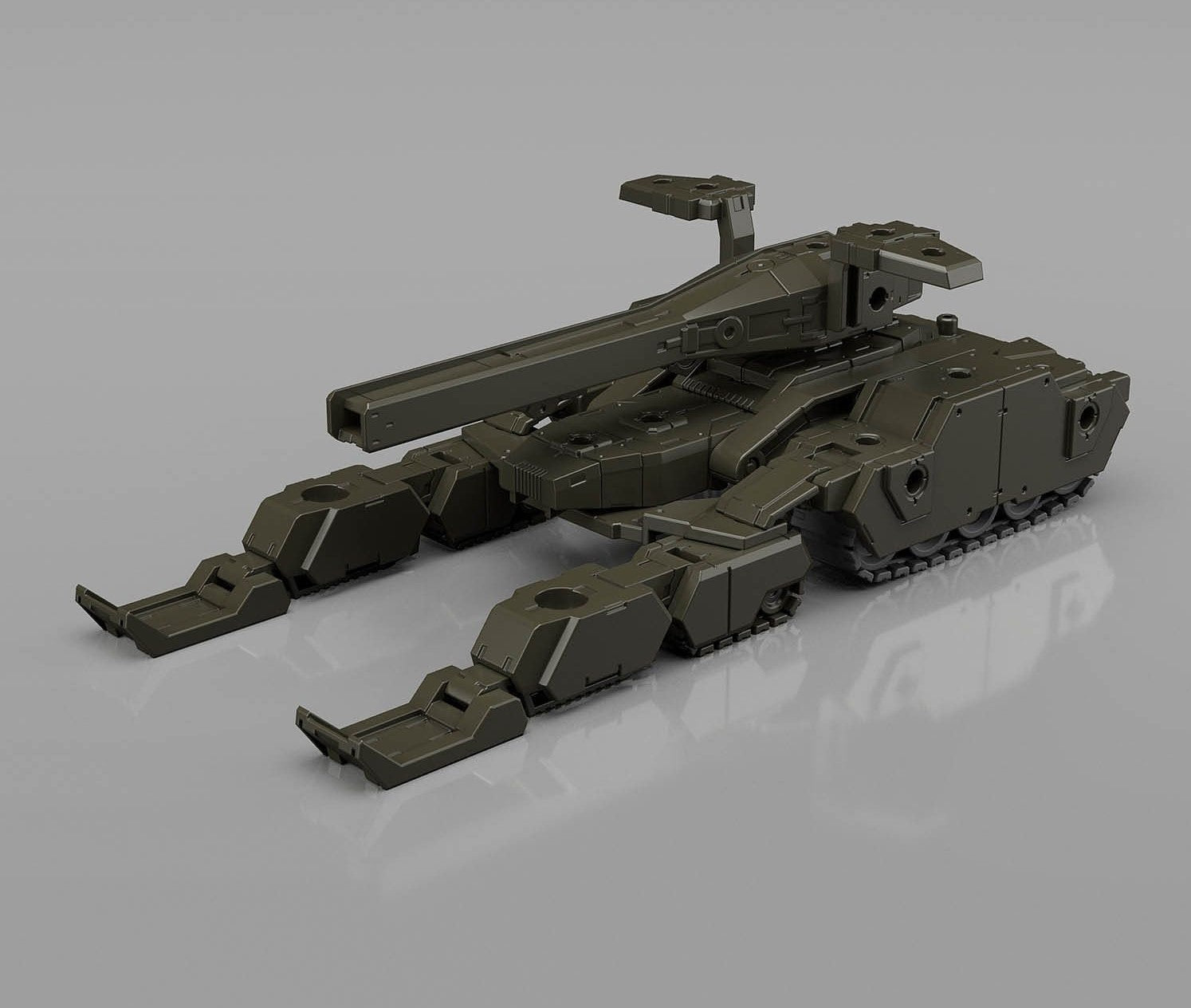 BANDAI Hobby 30MM 1/144 Extended Armament Vehicle (TANK Ver.)[OLIVE DRAB]