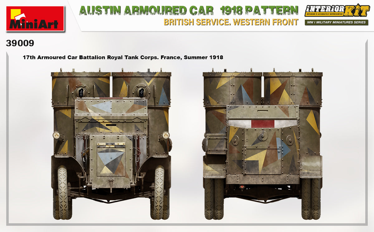 MiniArt 1/35 Austin Armoured Car 1918 Pattern. British Service. Western Front . Interior Kit | 4820183313591