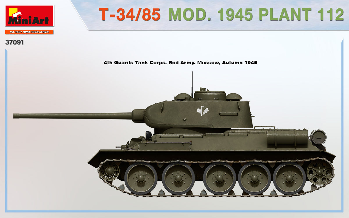 MiniArt 1/35 T-34/85 Mod. 1945 Plant 112 | 4820183313676