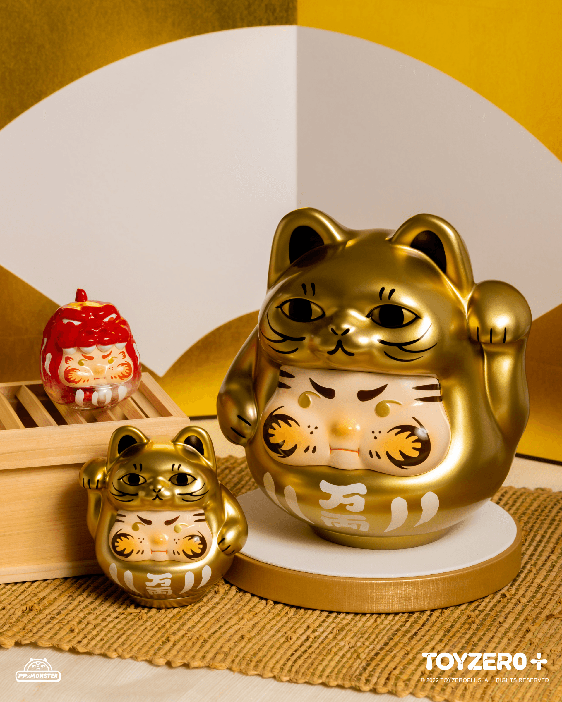 200% PP Lucky Cat Daruma (Golden cat edition) | 796548113318