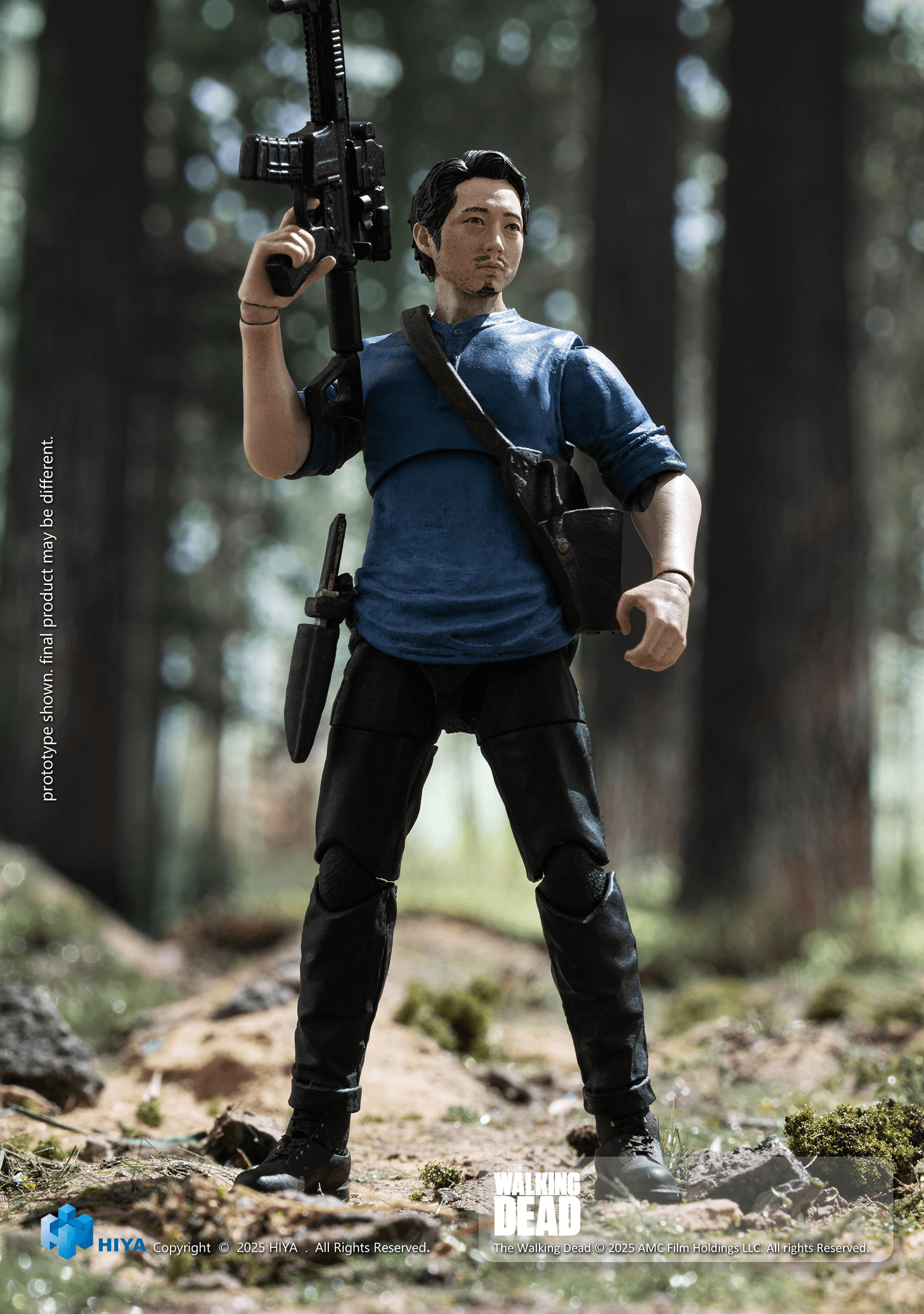 HIYA Exquisite Mini Series 1/18 Scale 4 Inch The Walking Dead Glenn Action Figure | 6957534204593