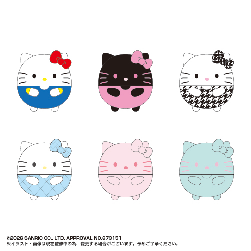 Sanrio Characters Fuwa Kororin 11 (Box of 6)