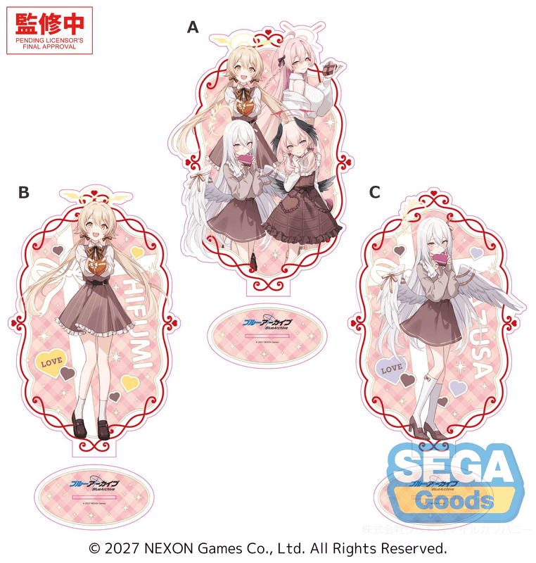"Blue Archive" PtZ Big Acrylic Stand ~Happy Valentine!!~ Vol.1 (Box of 40)