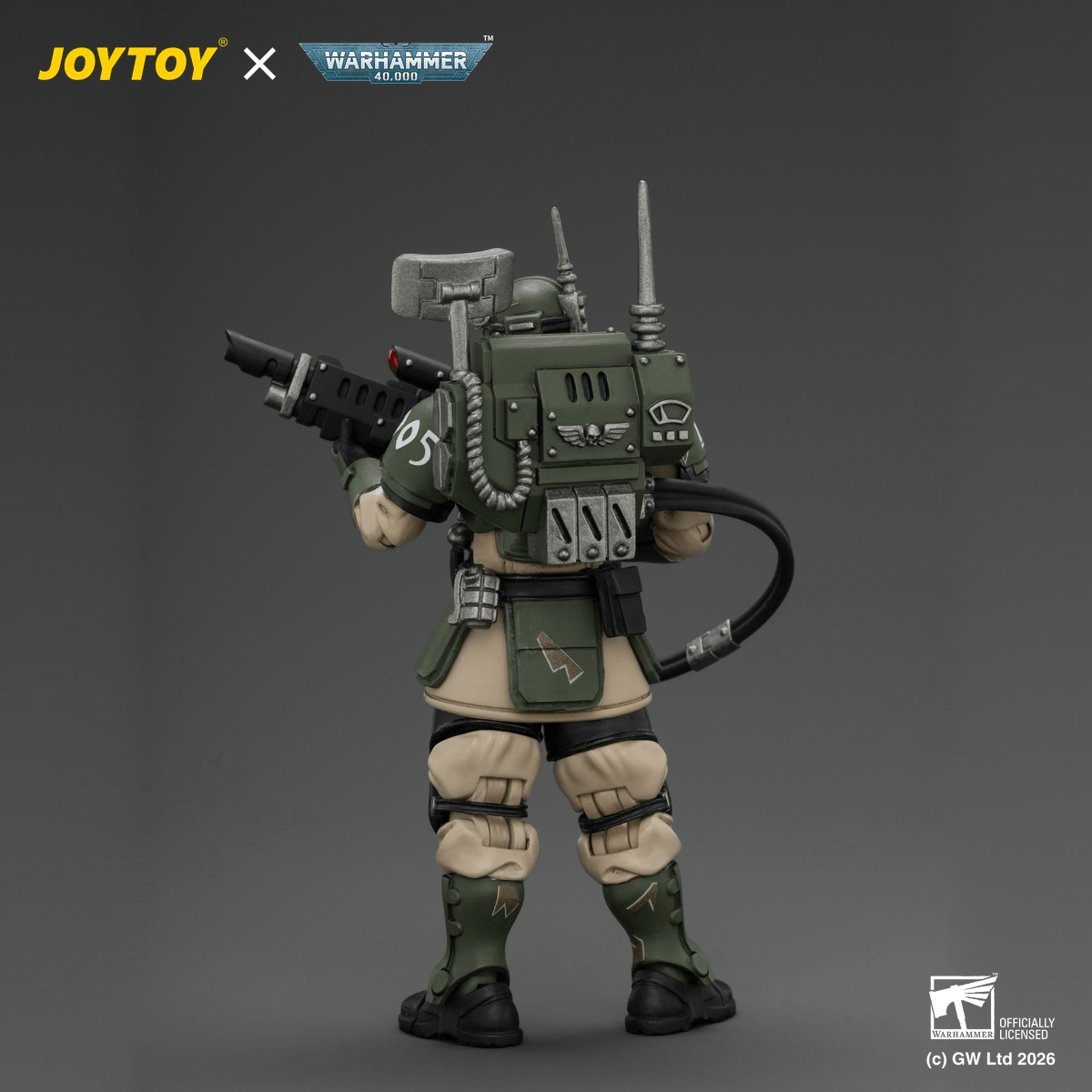 Astra Militarum Kasrkin 3 with Hot-shot Lasgun and Vox-caster