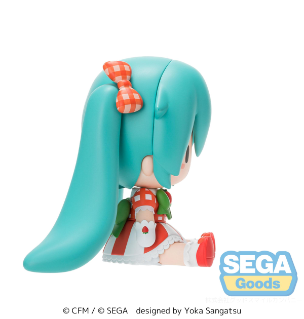 SEGA fuwa petit Hatsune Miku x Love and Berry Dress Up and Dance! Chibi Figure Lovely Strawberry(4582733440910)(4582733440910)
