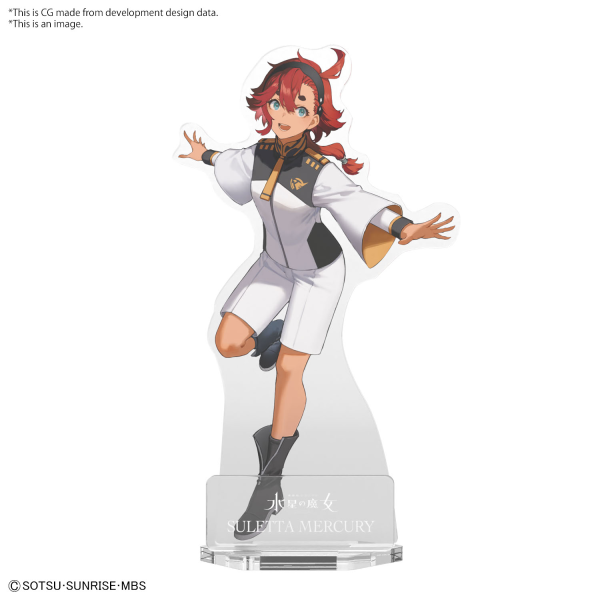 BANDAI Hobby GUNPLA PACKAGE ART ACRYLIC STAND (SULETTA X6 MIORINE x4)(4573102656063)(4573102656063)
