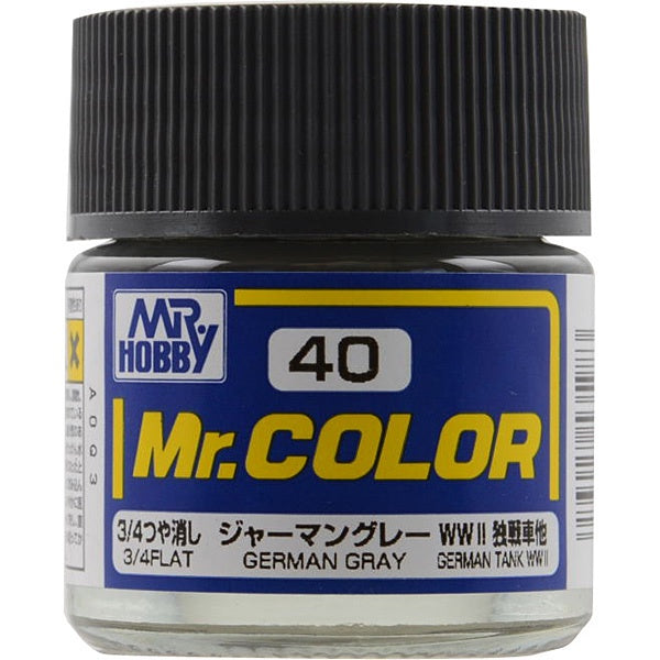 Mr Hobby Mr. Color 40 - German Gray (Flat/Tank) | 4973028716382