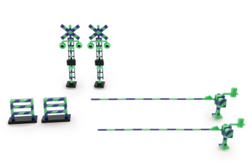 Railway Crossing（Green×Blue)