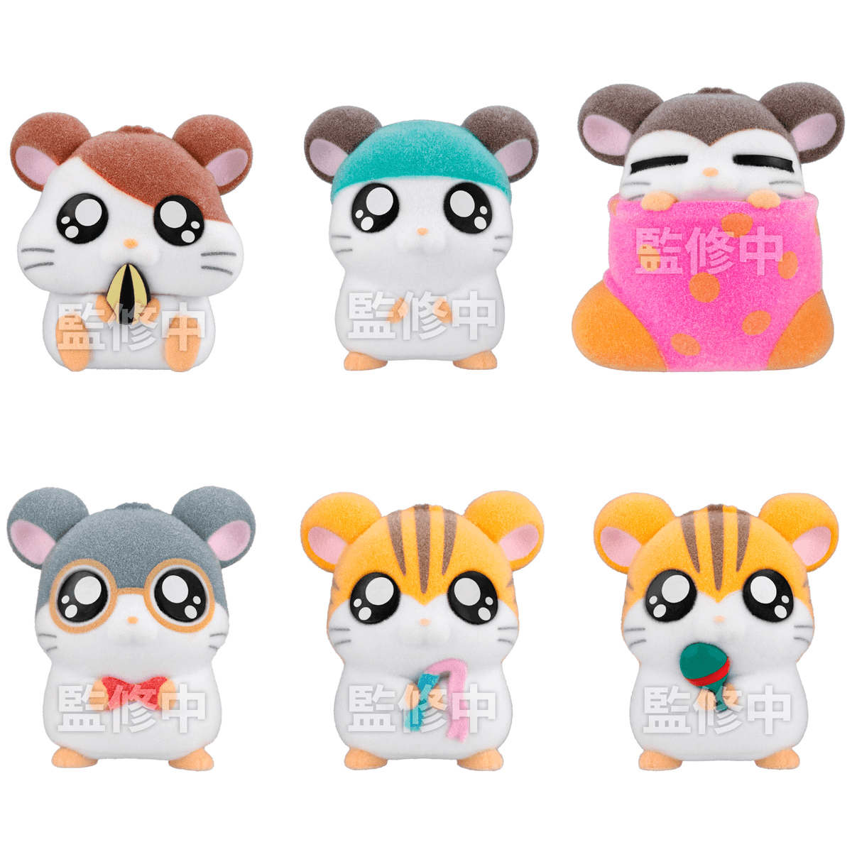 Hamtaro Flocked Doll Wave 2 (Box of 8)