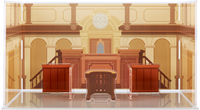Ace Attorney Acrylic Diorama Background Courtroom | 4580590166219