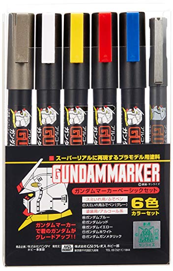 Mr Hobby Gundam Marker Set - Basic Set