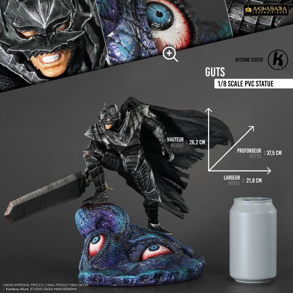 KITSUNE STATUE Berserk : Guts Berserker 1/8 Scale PVC Statue(3770012659714)(3770012659714)
