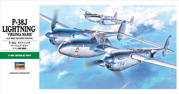 Hasegawa [JT1] 1:48 P-38J LIGHTNING(4967834191013)(4967834191013)